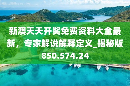 新澳天天开奖免费资料大全最新，专家解说解释定义_揭秘版850.574.24