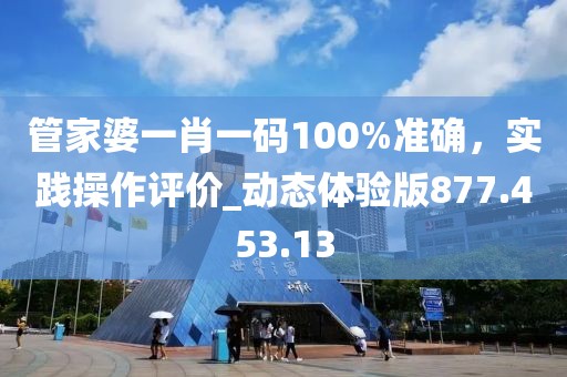 管家婆一肖一码100%准确，实践操作评价_动态体验版877.453.13