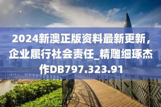 2024新澳正版资料最新更新，企业履行社会责任_精雕细琢杰作DB797.323.91