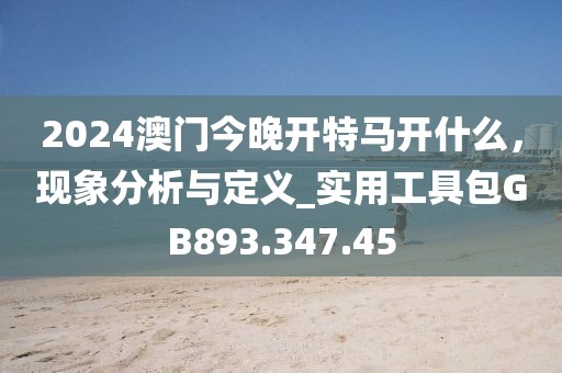 2024澳门今晚开特马开什么，现象分析与定义_实用工具包GB893.347.45