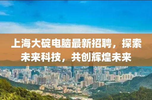 上海大碇电脑最新招聘，探索未来科技，共创辉煌未来