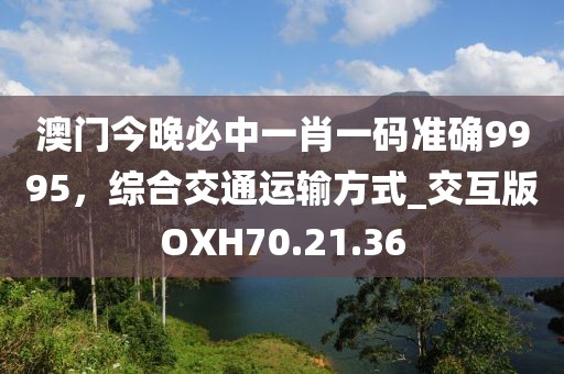 澳门今晚必中一肖一码准确9995，综合交通运输方式_交互版OXH70.21.36