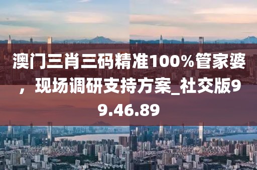澳门三肖三码精准100%管家婆，现场调研支持方案_社交版99.46.89