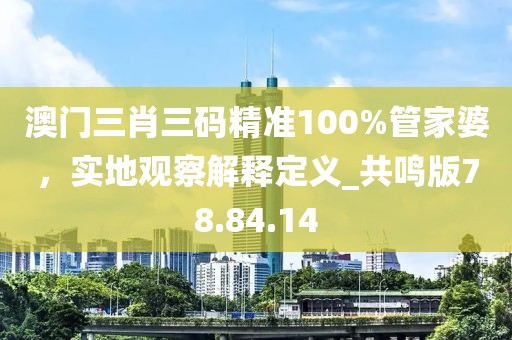 澳门三肖三码精准100%管家婆，实地观察解释定义_共鸣版78.84.14