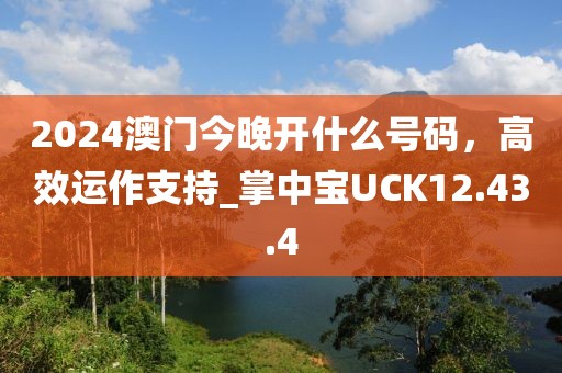 2024澳门今晚开什么号码，高效运作支持_掌中宝UCK12.43.4
