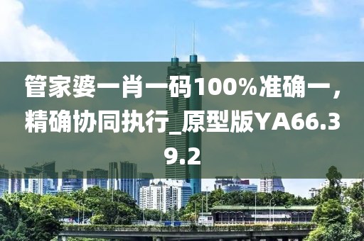 管家婆一肖一码100%准确一，精确协同执行_原型版YA66.39.2