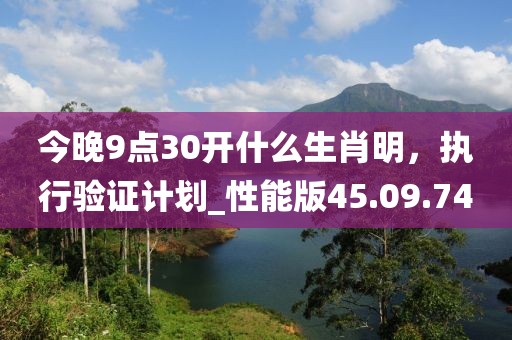 今晚9点30开什么生肖明，执行验证计划_性能版45.09.74
