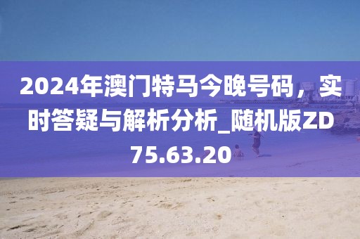 2024年澳门特马今晚号码，实时答疑与解析分析_随机版ZD75.63.20