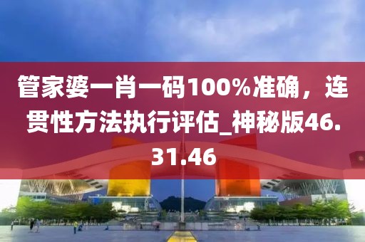 管家婆一肖一码100%准确，连贯性方法执行评估_神秘版46.31.46
