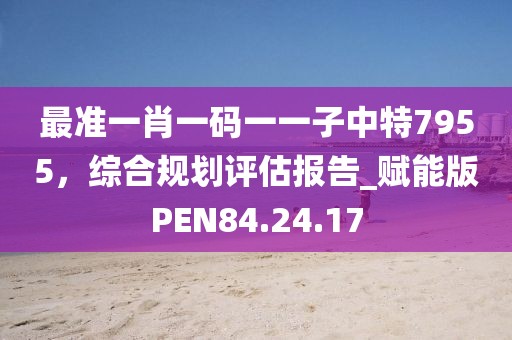 最准一肖一码一一子中特7955，综合规划评估报告_赋能版PEN84.24.17