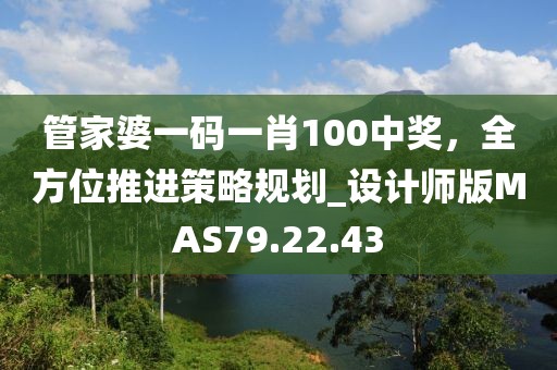 管家婆一码一肖100中奖，全方位推进策略规划_设计师版MAS79.22.43