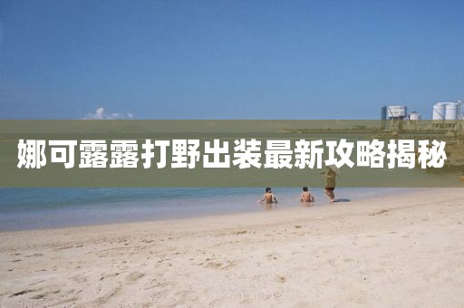 娜可露露打野出装最新攻略揭秘