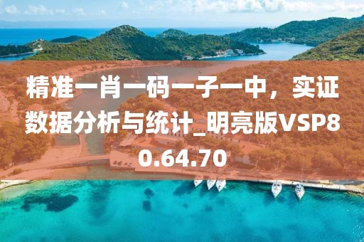 精准一肖一码一子一中，实证数据分析与统计_明亮版VSP80.64.70