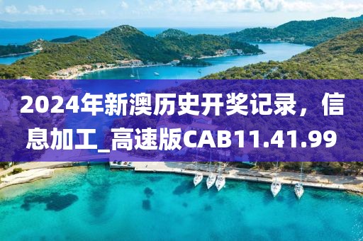 2024年新澳历史开奖记录，信息加工_高速版CAB11.41.99