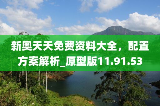 新奥天天免费资料大全，配置方案解析_原型版11.91.53