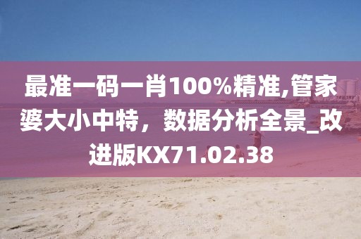 最准一码一肖100%精准,管家婆大小中特，数据分析全景_改进版KX71.02.38