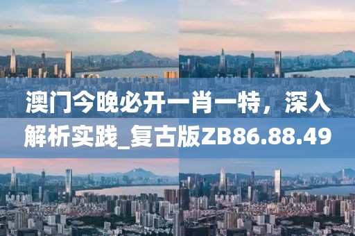 澳门今晚必开一肖一特，深入解析实践_复古版ZB86.88.49