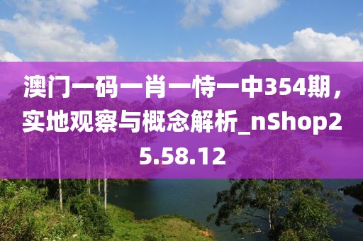 澳门一码一肖一恃一中354期，实地观察与概念解析_nShop25.58.12