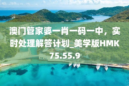 澳门管家婆一肖一码一中，实时处理解答计划_美学版HMK75.55.9