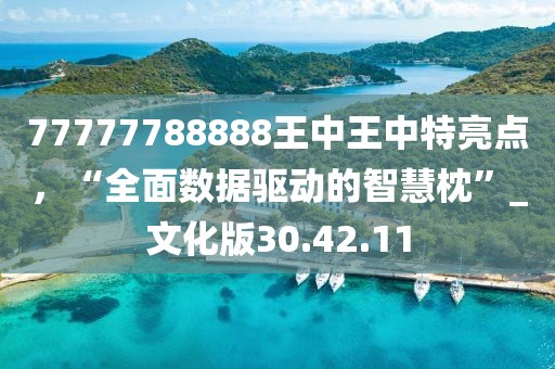 77777788888王中王中特亮点，“全面数据驱动的智慧枕”_文化版30.42.11