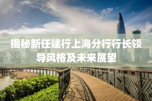 揭秘新任建行上海分行行长领导风格及未来展望