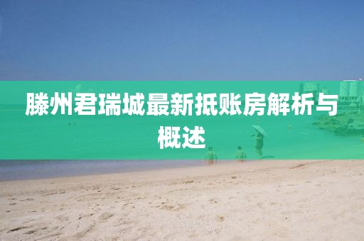 滕州君瑞城最新抵账房解析与概述