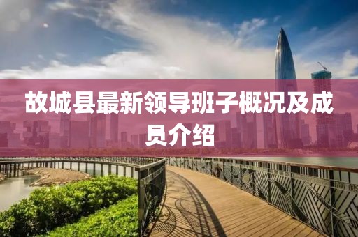 故城县最新领导班子概况及成员介绍