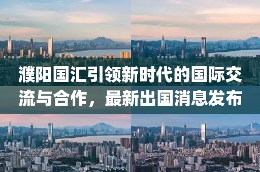 濮阳国汇引领新时代的国际交流与合作，最新出国消息发布