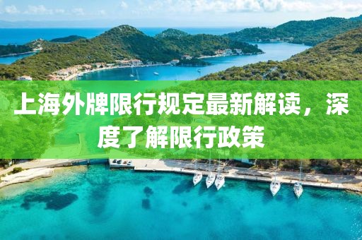 上海外牌限行规定最新解读，深度了解限行政策