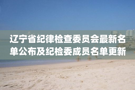 辽宁省纪律检查委员会最新名单公布及纪检委成员名单更新