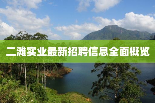 二滩实业最新招聘信息全面概览
