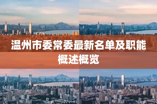 温州市委常委最新名单及职能概述概览