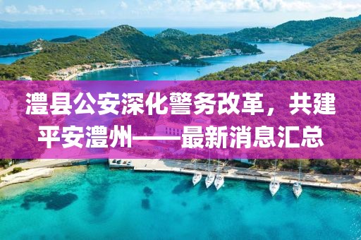 澧县公安深化警务改革，共建平安澧州——最新消息汇总
