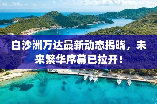 白沙洲万达最新动态揭晓，未来繁华序幕已拉开！