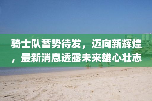 骑士队蓄势待发，迈向新辉煌，最新消息透露未来雄心壮志