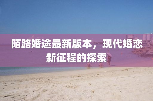 陌路婚途最新版本，现代婚恋新征程的探索