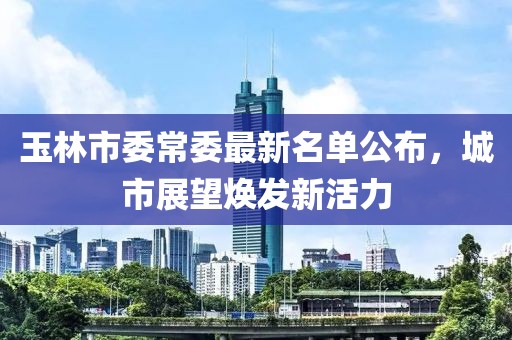 玉林市委常委最新名单公布，城市展望焕发新活力