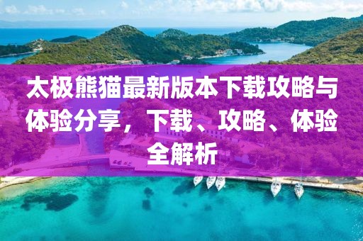 太极熊猫最新版本下载攻略与体验分享，下载、攻略、体验全解析
