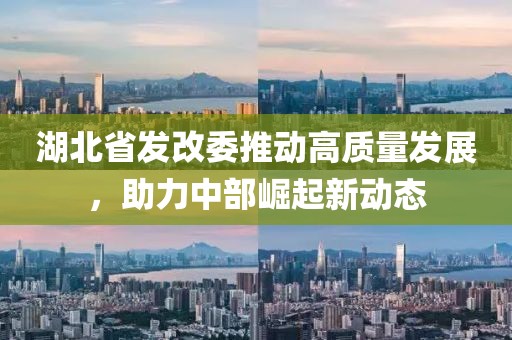 湖北省发改委推动高质量发展，助力中部崛起新动态