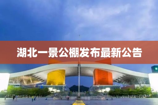 湖北一景公棚发布最新公告