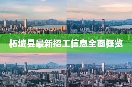 柘城县最新招工信息全面概览