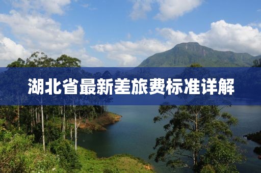 湖北省最新差旅费标准详解