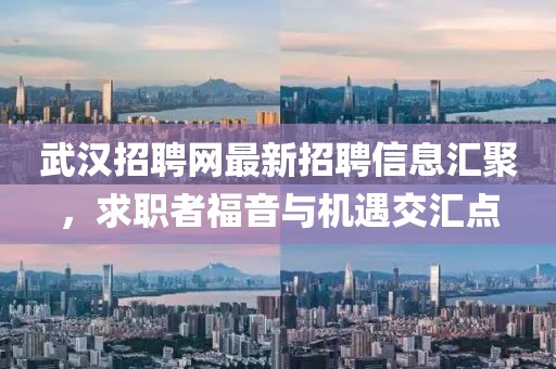 武汉招聘网最新招聘信息汇聚，求职者福音与机遇交汇点