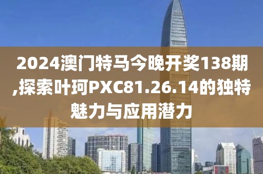 2024澳门特马今晚开奖138期,探索叶珂PXC81.26.14的独特魅力与应用潜力