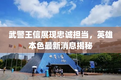 武警王信展现忠诚担当，英雄本色最新消息揭秘