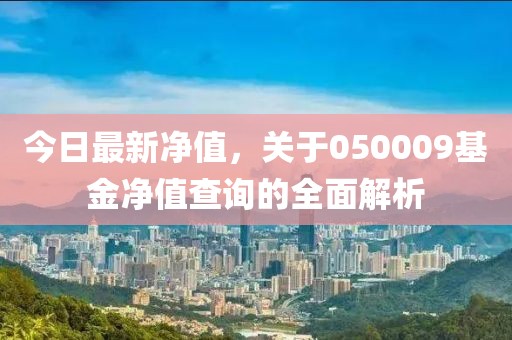 今日最新净值，关于050009基金净值查询的全面解析