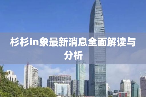 杉杉in象最新消息全面解读与分析