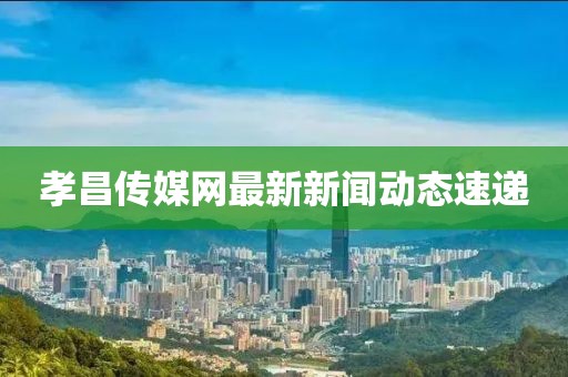 孝昌传媒网最新新闻动态速递