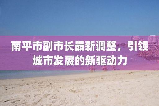 南平市副市长最新调整，引领城市发展的新驱动力