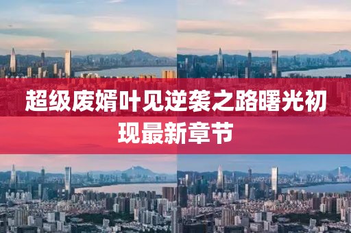超级废婿叶见逆袭之路曙光初现最新章节